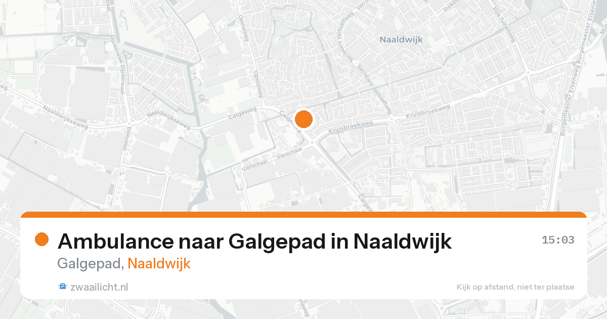 Ambulance naar Galgepad in Naaldwijk — 3 mei 2026