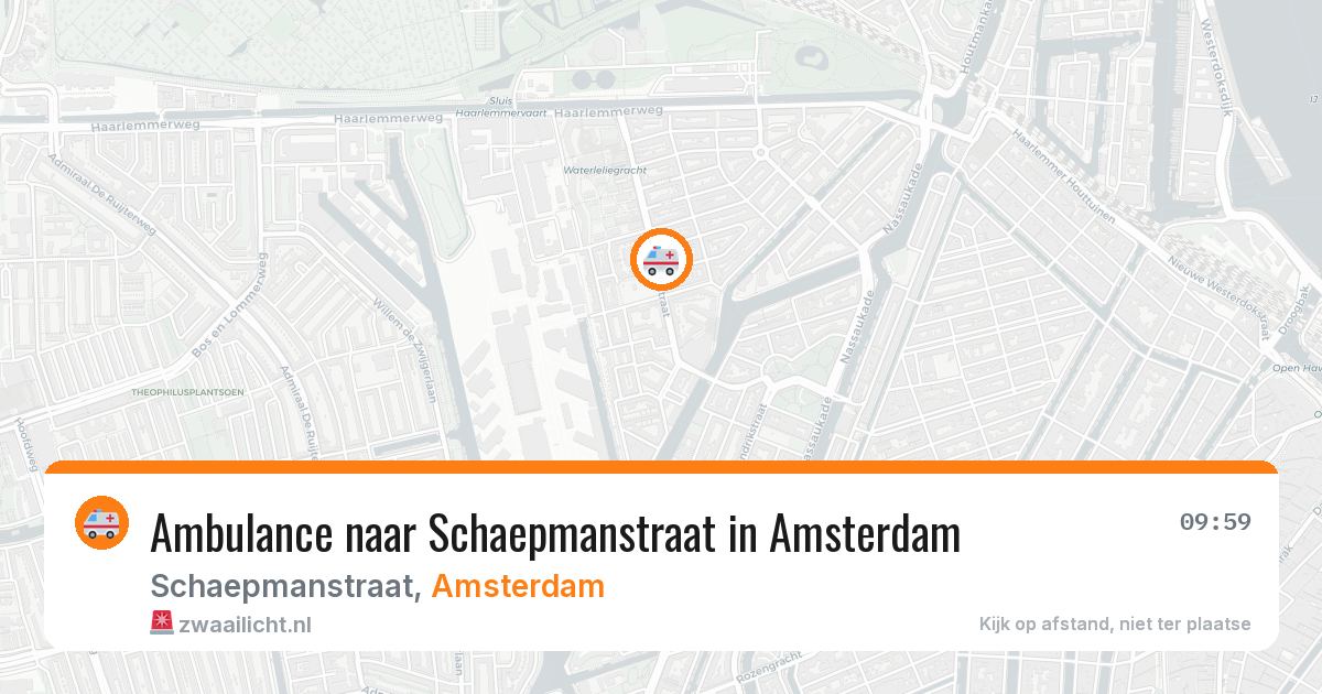 Ambulance naar Schaepmanstraat in Amsterdam — 4 jun 2026