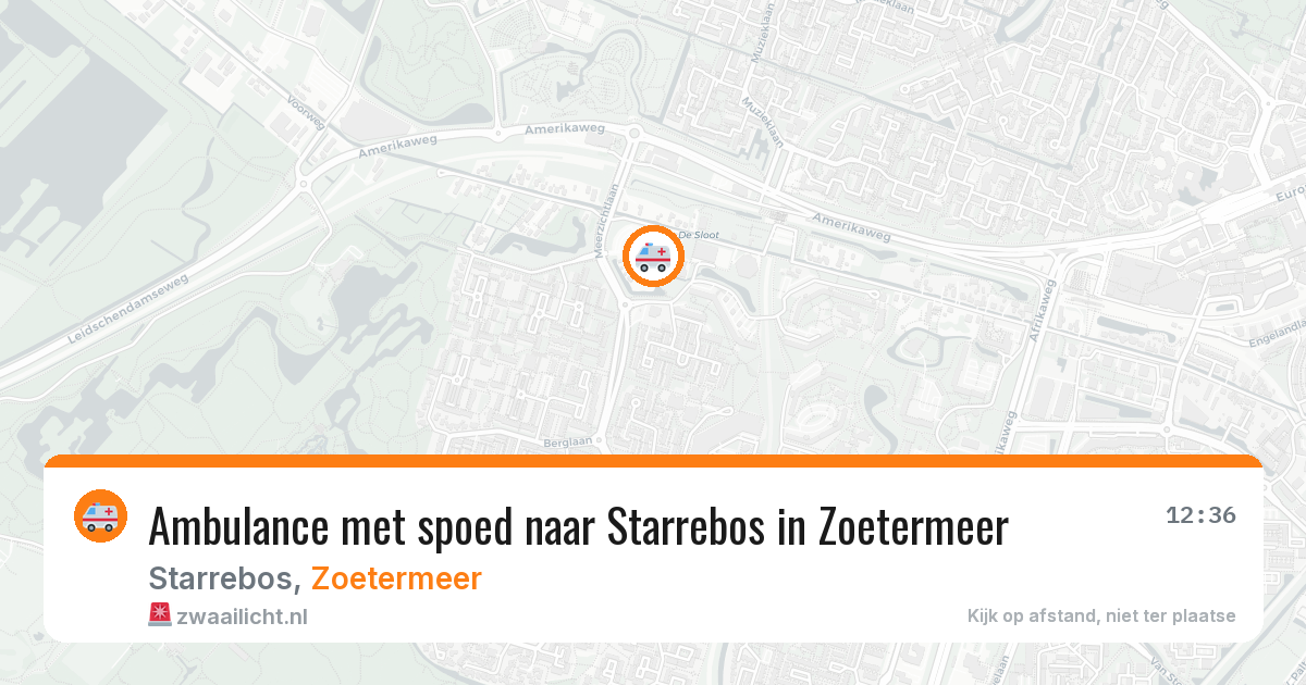 Ambulance met spoed naar Starrebos in Zoetermeer — 29 jun 2026