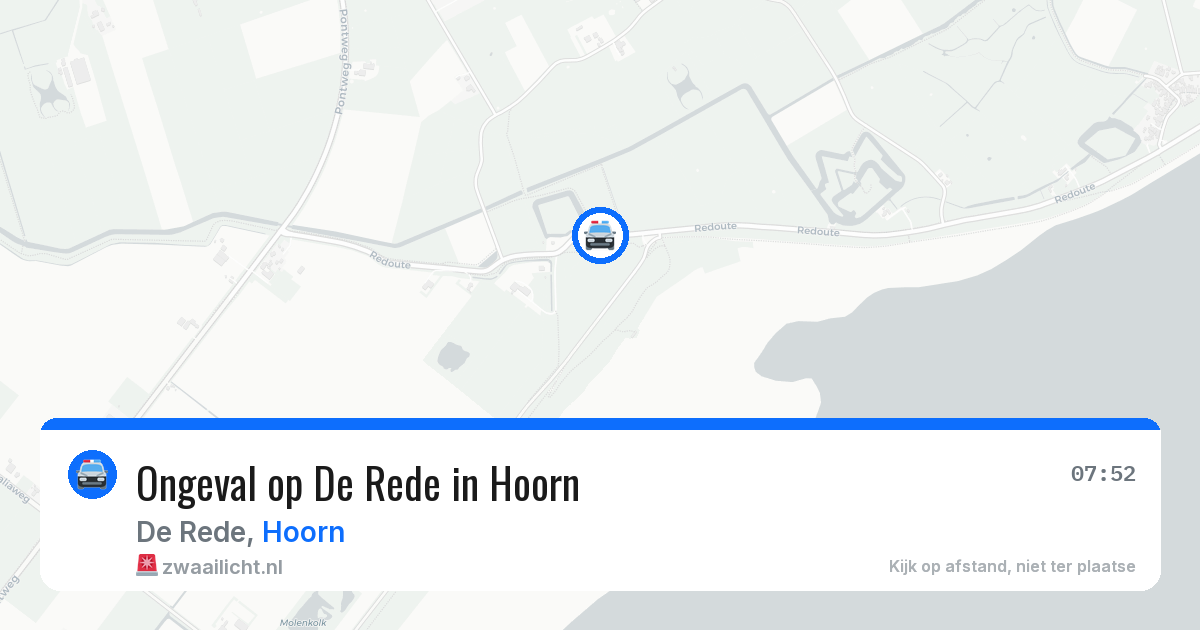 Ongeval op De Rede in Hoorn — 18 jul 2026