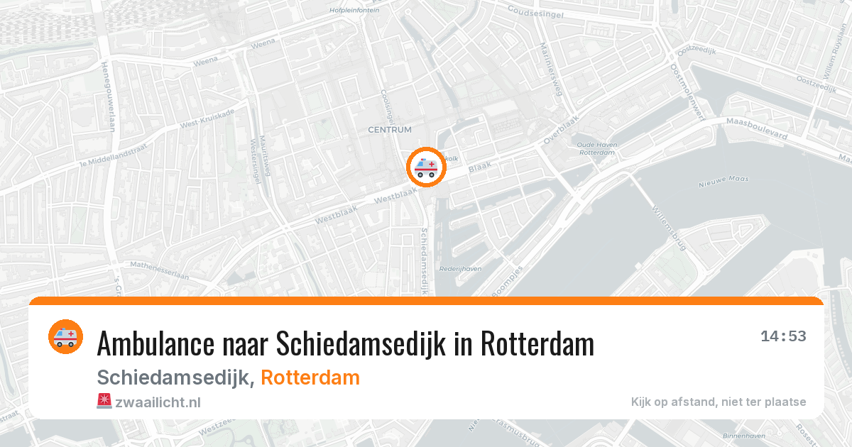 Ambulance naar Schiedamsedijk in Rotterdam — 5 mei 2026