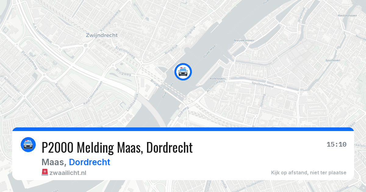 P2000 Melding Maas, Dordrecht — 27 jun 2026