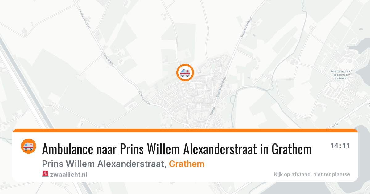 Ambulance naar Prins Willem Alexanderstraat in Grathem — 8 feb 2026
