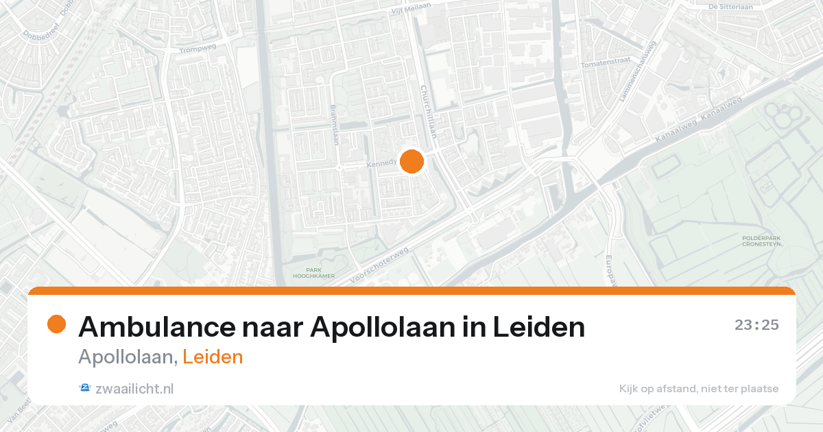 Ambulance naar Apollolaan in Leiden — 7 feb 2026
