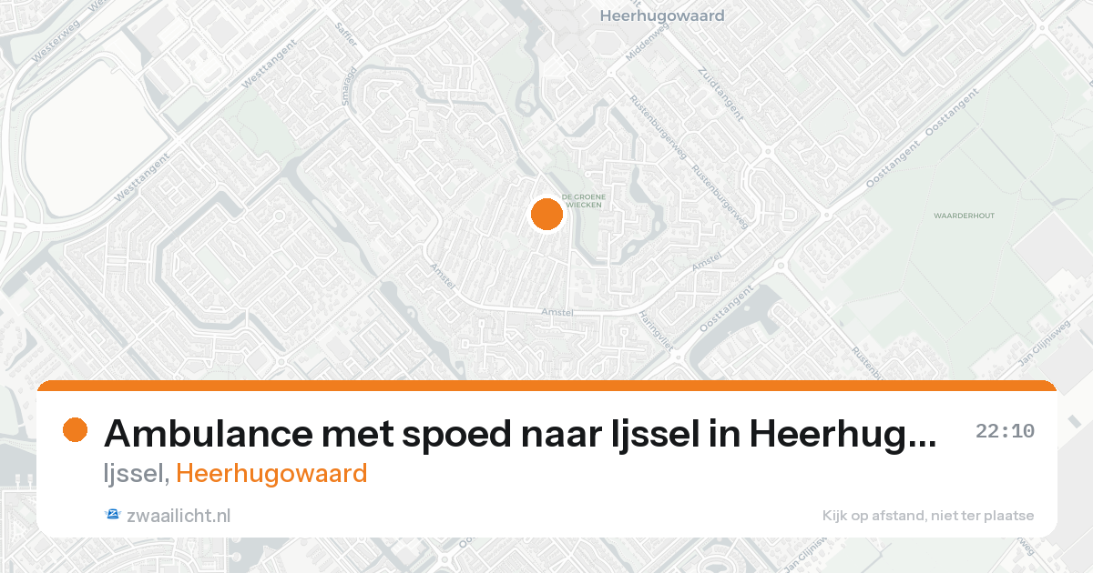 Ambulance met spoed naar Ijssel in Heerhugowaard — 21 mei 2026