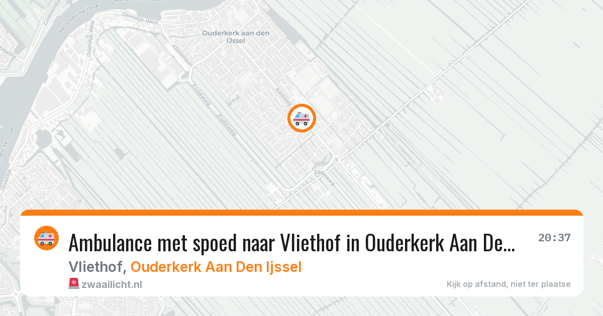 Ambulance met spoed naar Vliethof in Ouderkerk Aan Den Ijssel — 11 jul 2026