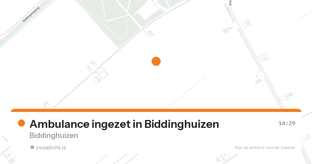 Ambulance ingezet in Biddinghuizen — 26 aug 2026