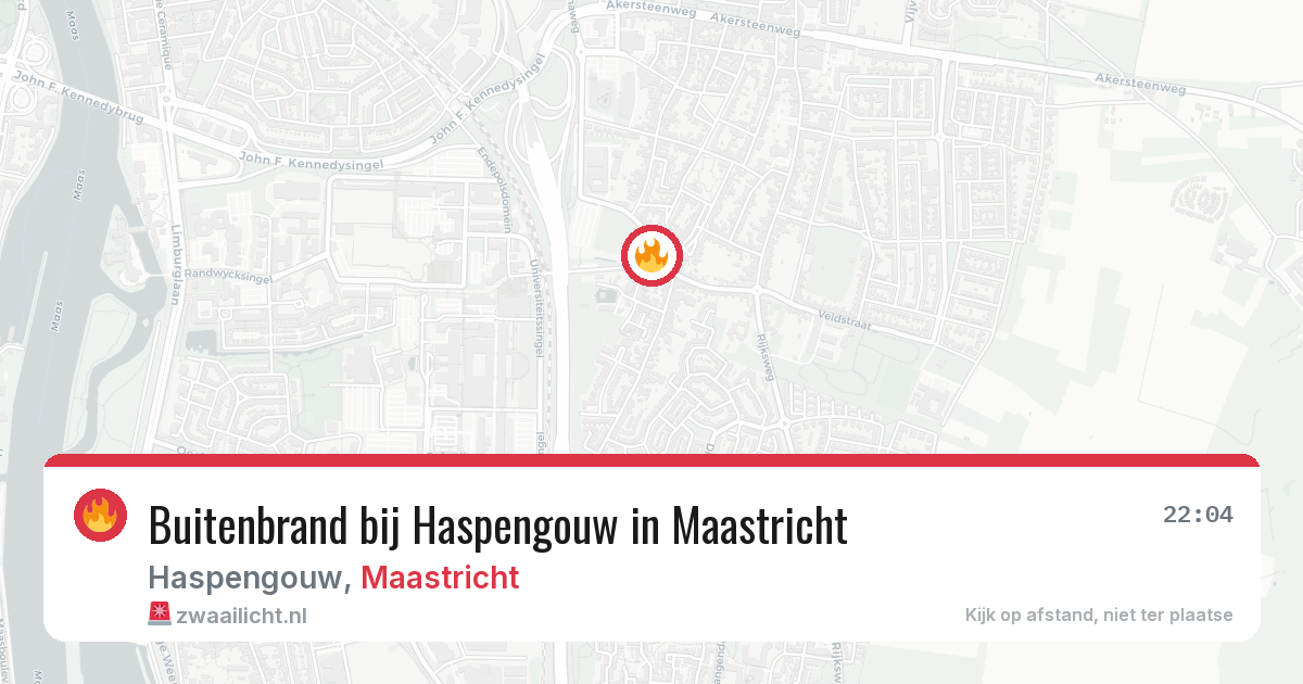 Buitenbrand bij Haspengouw in Maastricht — 11 mei 2026