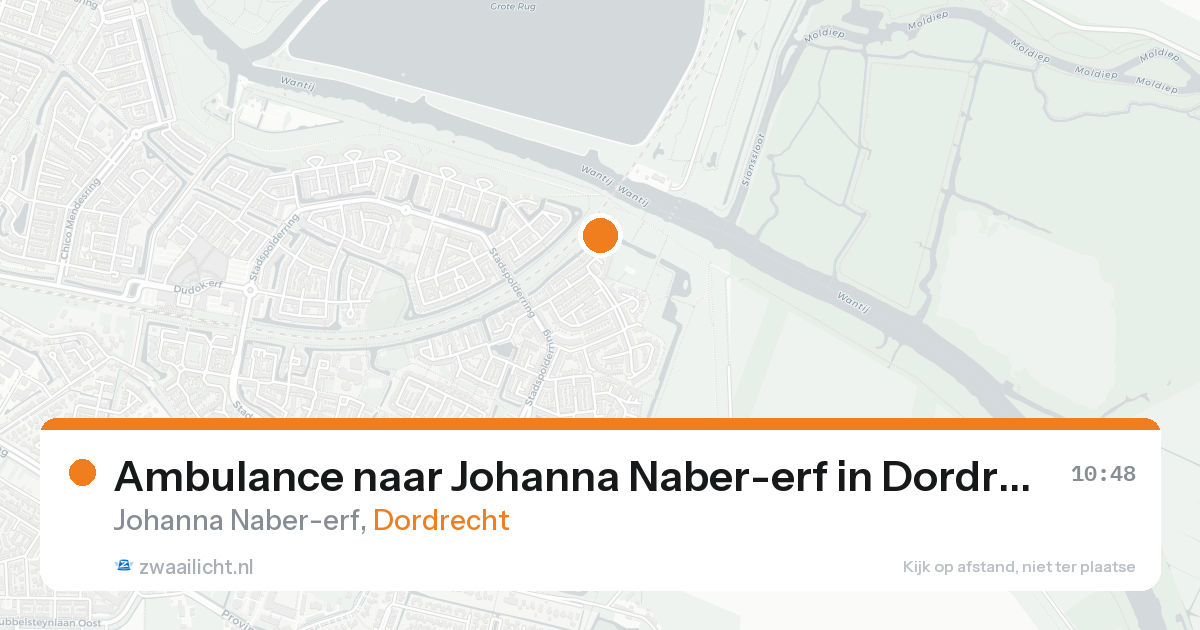 Ambulance naar Johanna Naber-erf in Dordrecht — 22 aug 2026