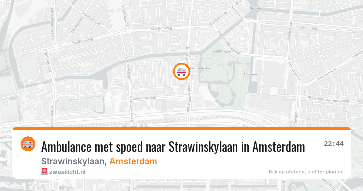 Ambulance met spoed naar Strawinskylaan in Amsterdam — 29 jan 2026