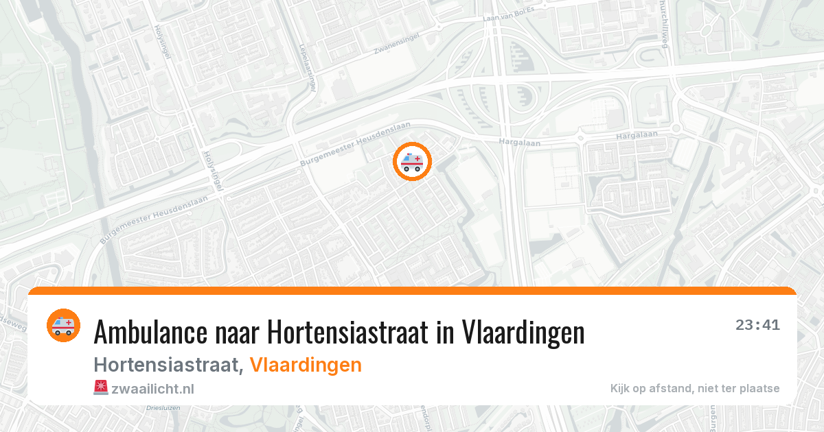 Ambulance naar Hortensiastraat in Vlaardingen — 4 mei 2026