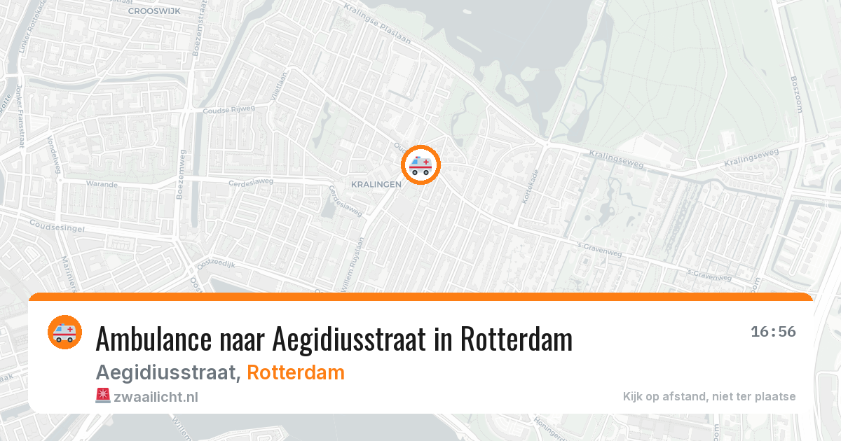 Ambulance naar Aegidiusstraat in Rotterdam — 5 jun 2026