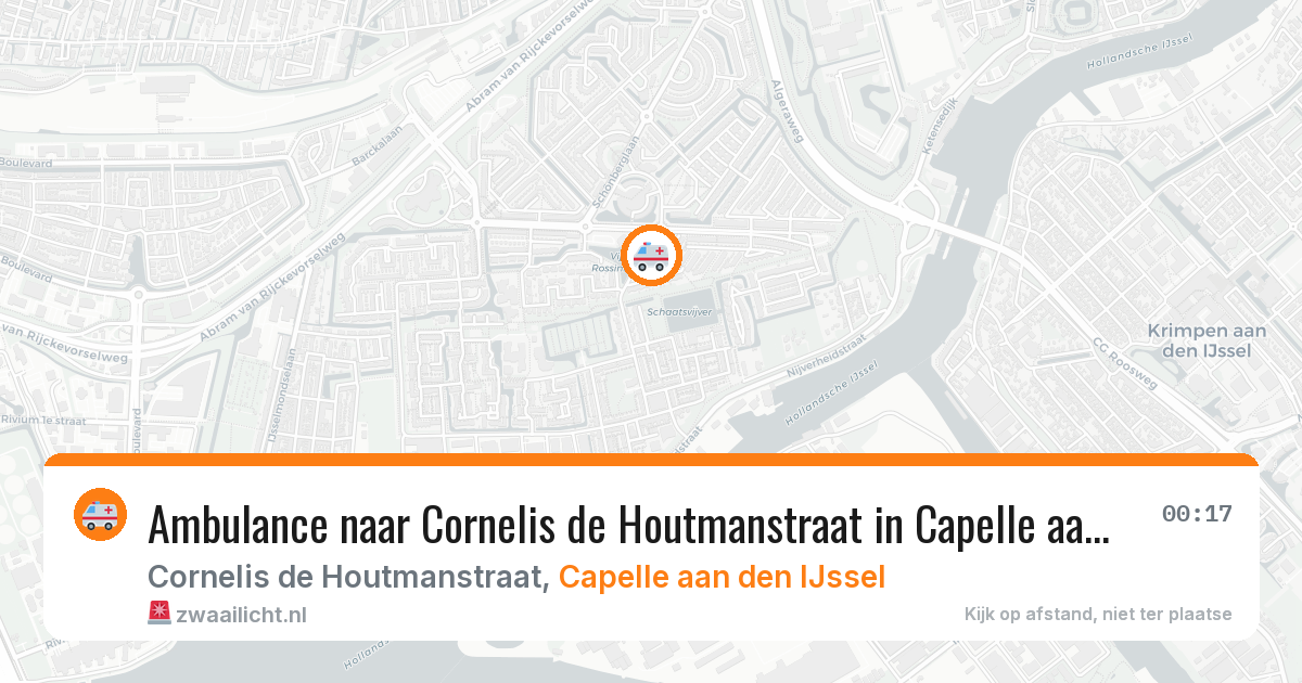 Ambulance naar Cornelis de Houtmanstraat in Capelle aan den IJssel — 1 apr 2026