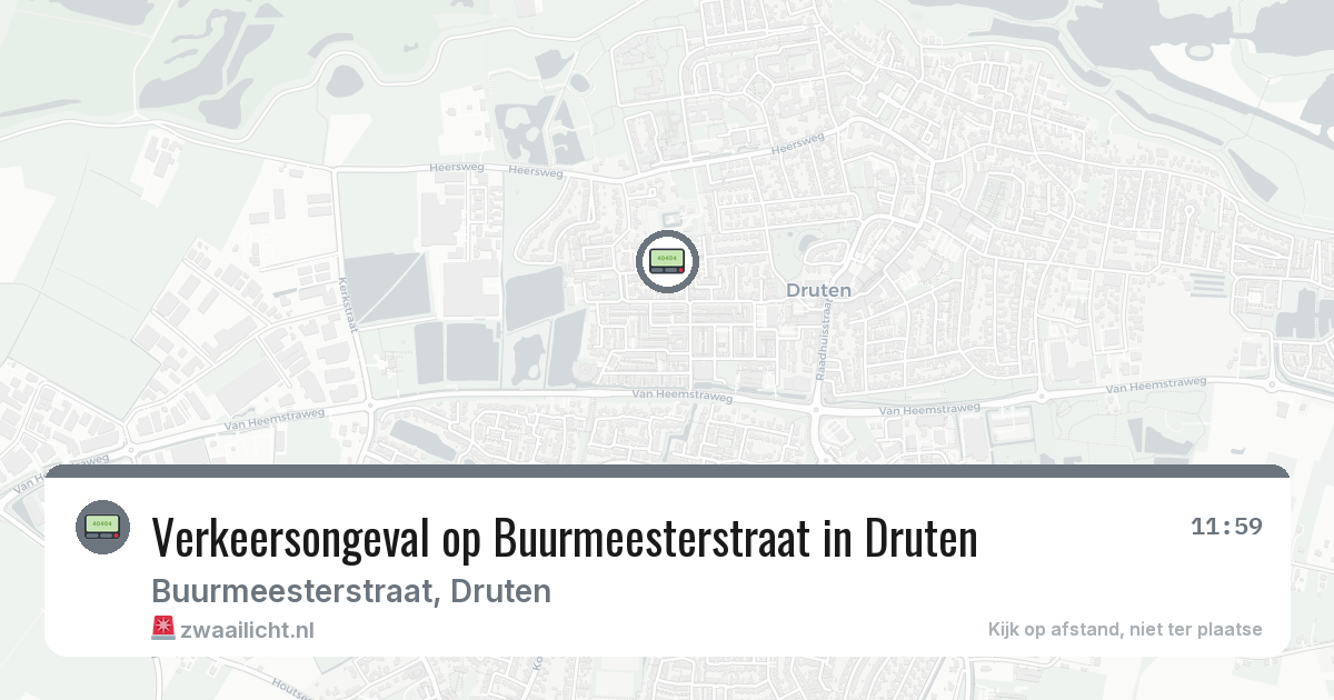 Verkeersongeval op Buurmeesterstraat in Druten — 30 mei 2026