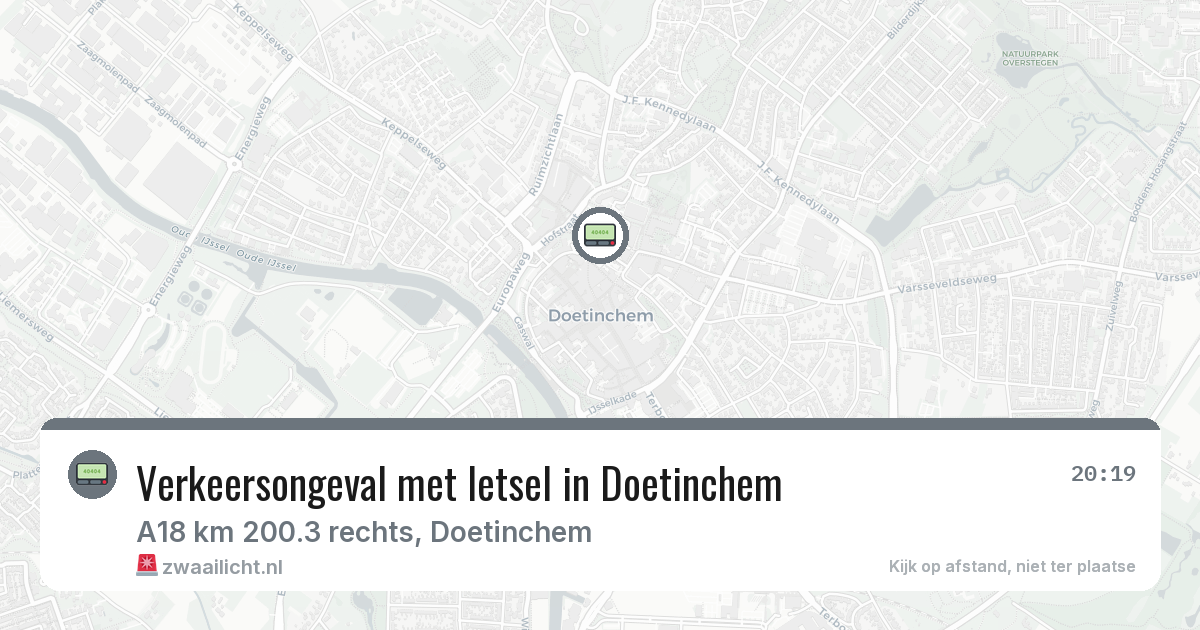 Verkeersongeval met letsel in Doetinchem — 29 jan 2026