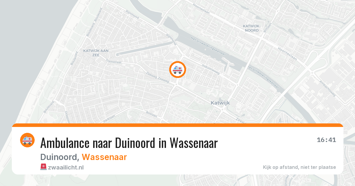 Ambulance naar Duinoord in Wassenaar — 12 aug 2026