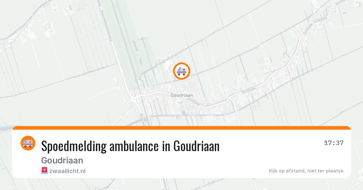 Spoedmelding ambulance in Goudriaan — 23 jun 2026