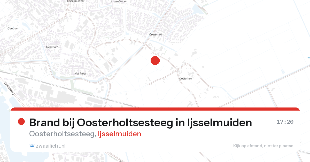 Brand bij Oosterholtsesteeg in Ijsselmuiden — 26 aug 2026