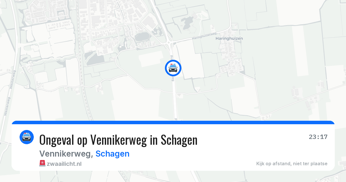 Ongeval op Vennikerweg in Schagen — 19 jun 2026