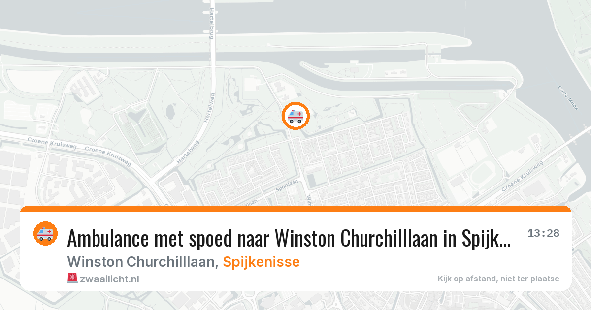 Ambulance met spoed naar Winston Churchilllaan in Spijkenisse — 3 mrt 2026