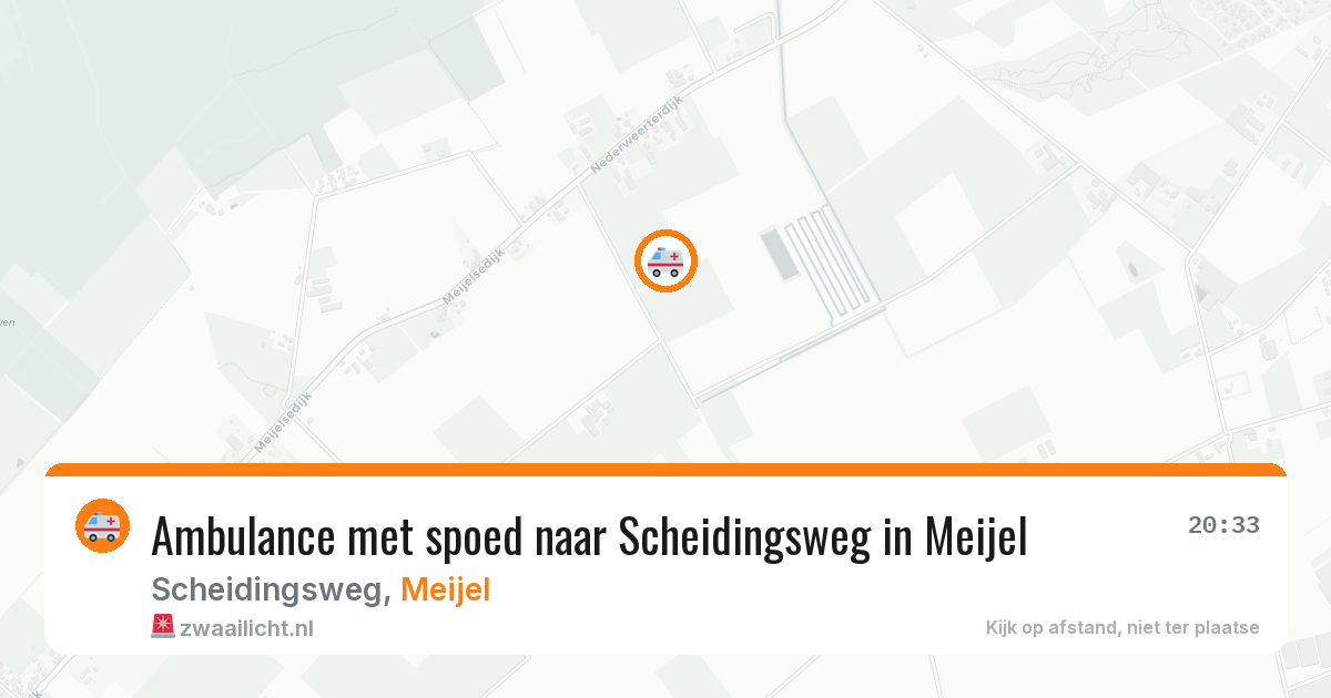 Ambulance met spoed naar Scheidingsweg in Meijel — 6 aug 2026