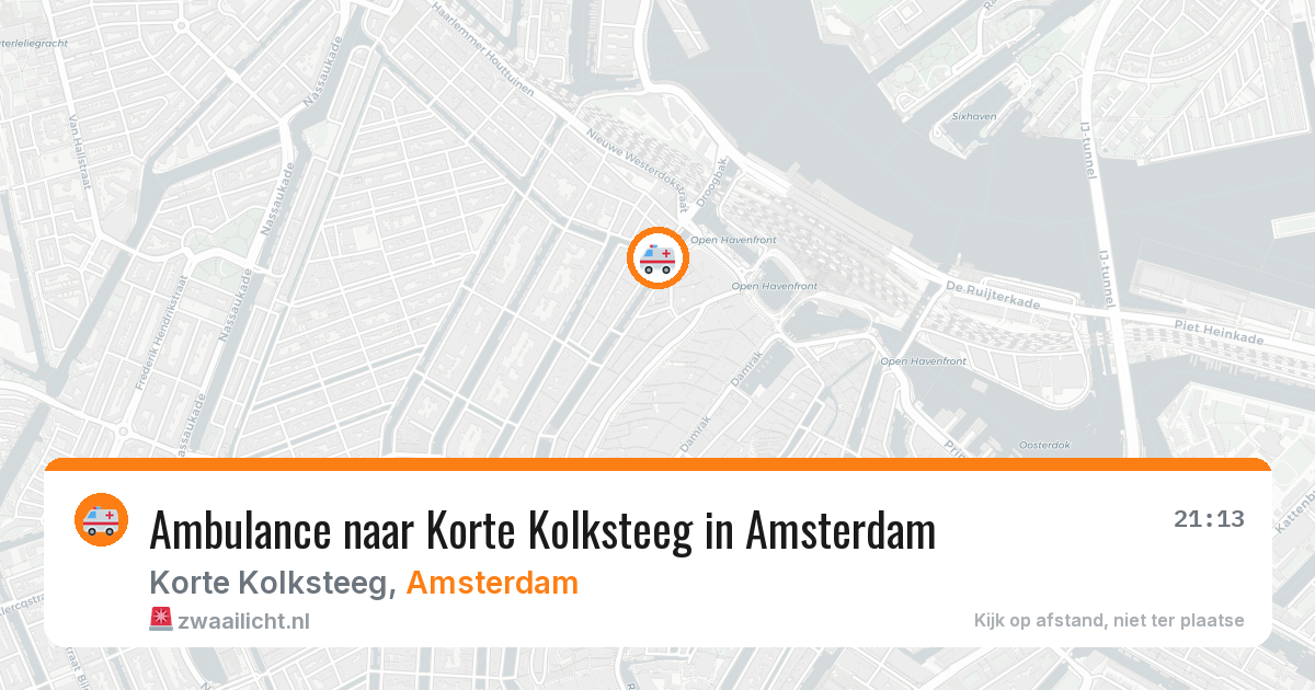 Ambulance naar Korte Kolksteeg in Amsterdam — 5 mei 2026