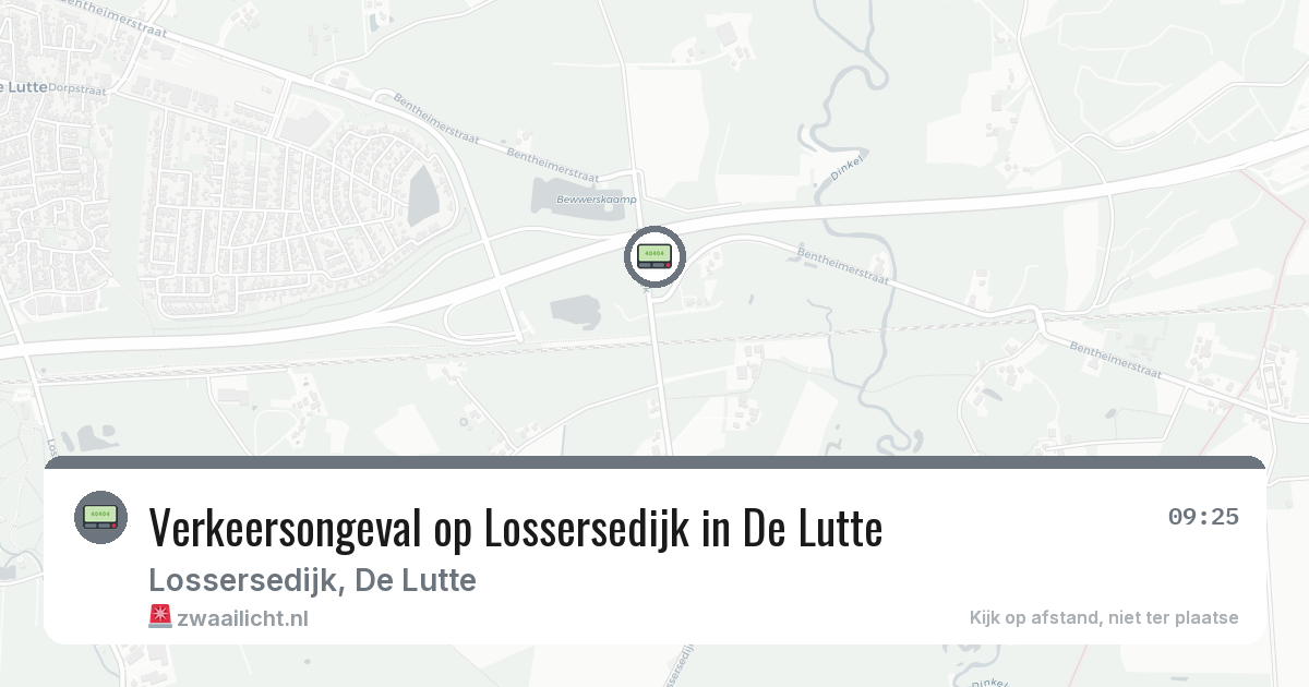 Verkeersongeval op Lossersedijk in De Lutte — 24 jun 2026