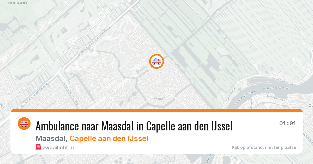 Ambulance naar Maasdal in Capelle aan den IJssel — 17 jul 2026