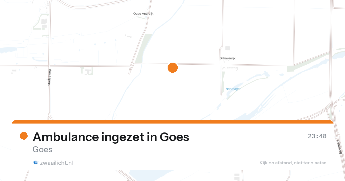 Ambulance ingezet in Goes — 25 aug 2026