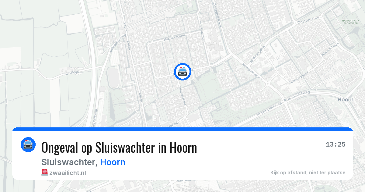 Ongeval op Sluiswachter in Hoorn — 21 apr 2026