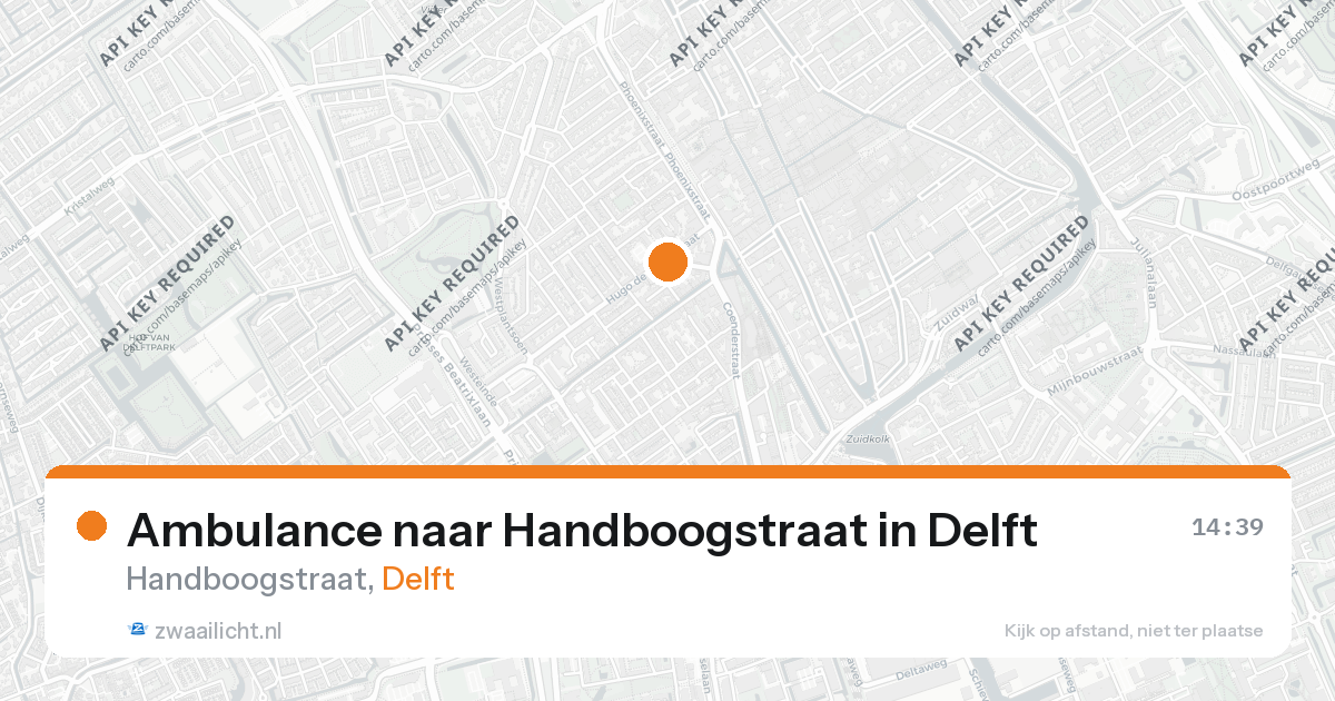 Ambulance naar Handboogstraat in Delft — 26 aug 2026