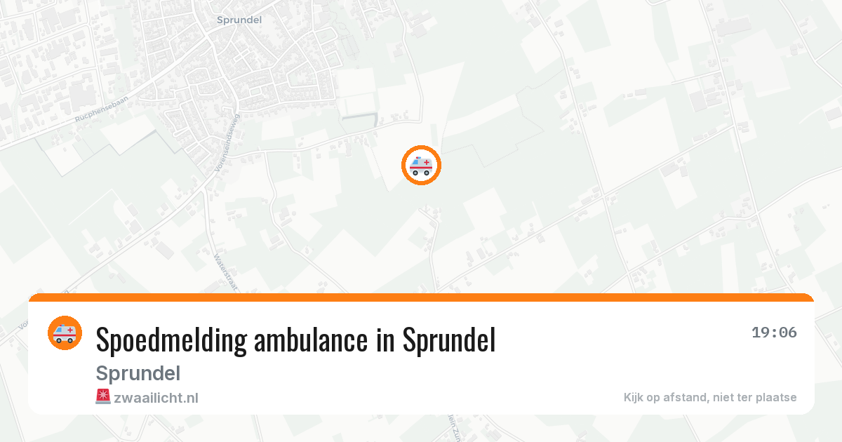 Spoedmelding ambulance in Sprundel — 12 aug 2026
