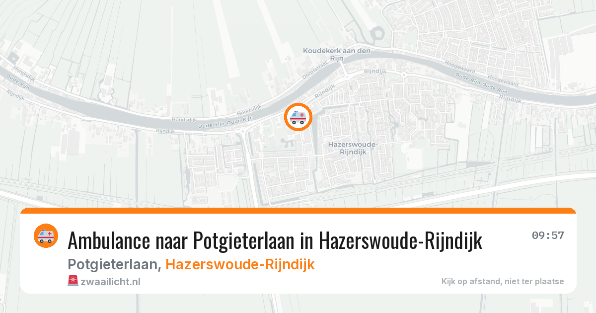 Ambulance naar Potgieterlaan in Hazerswoude-Rijndijk — 18 jun 2026