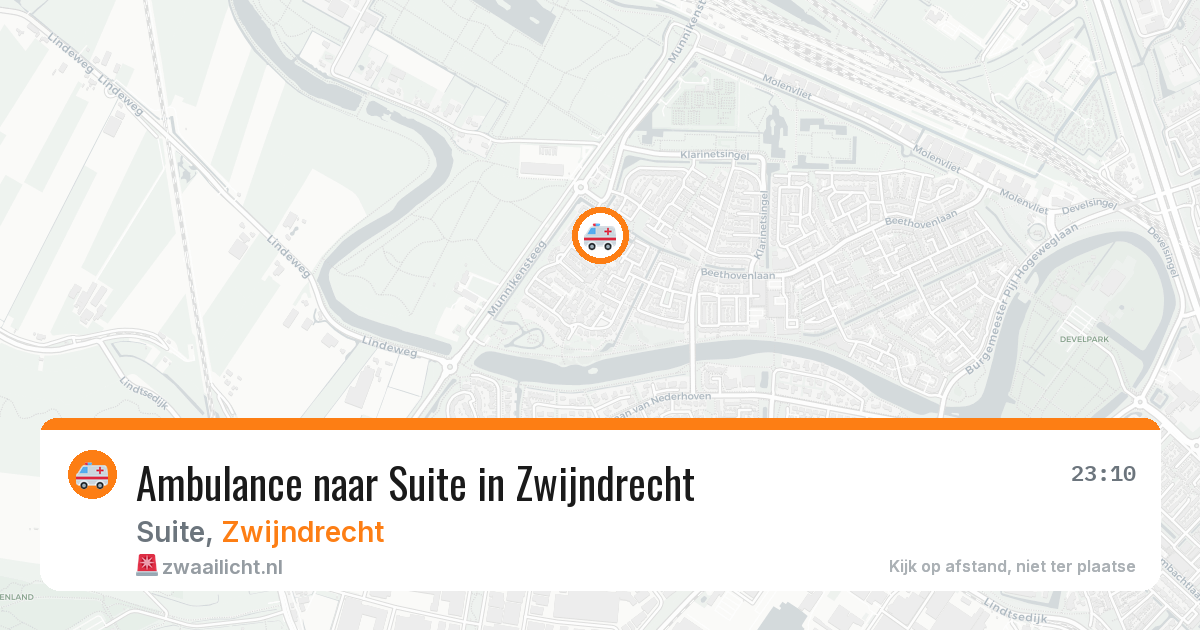 Ambulance naar Suite in Zwijndrecht — 31 jul 2026