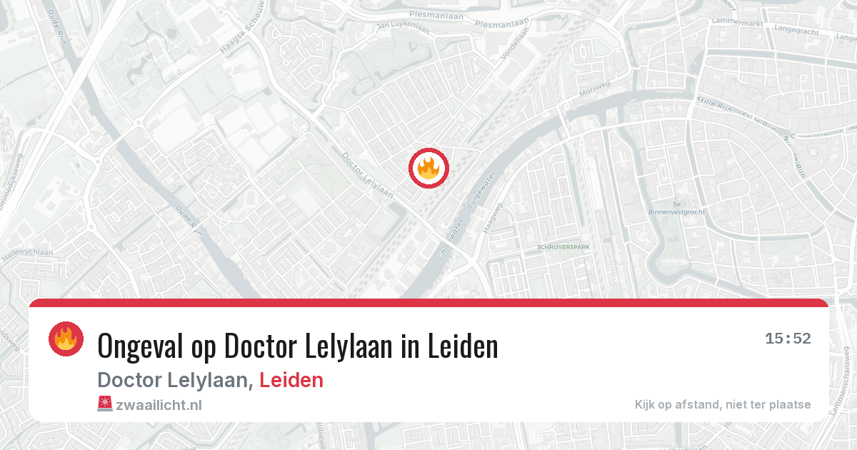Ongeval op Doctor Lelylaan in Leiden — 5 aug 2026