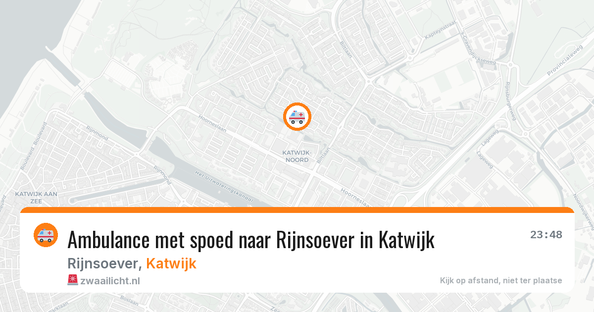 Ambulance met spoed naar Rijnsoever in Katwijk — 3 jul 2026