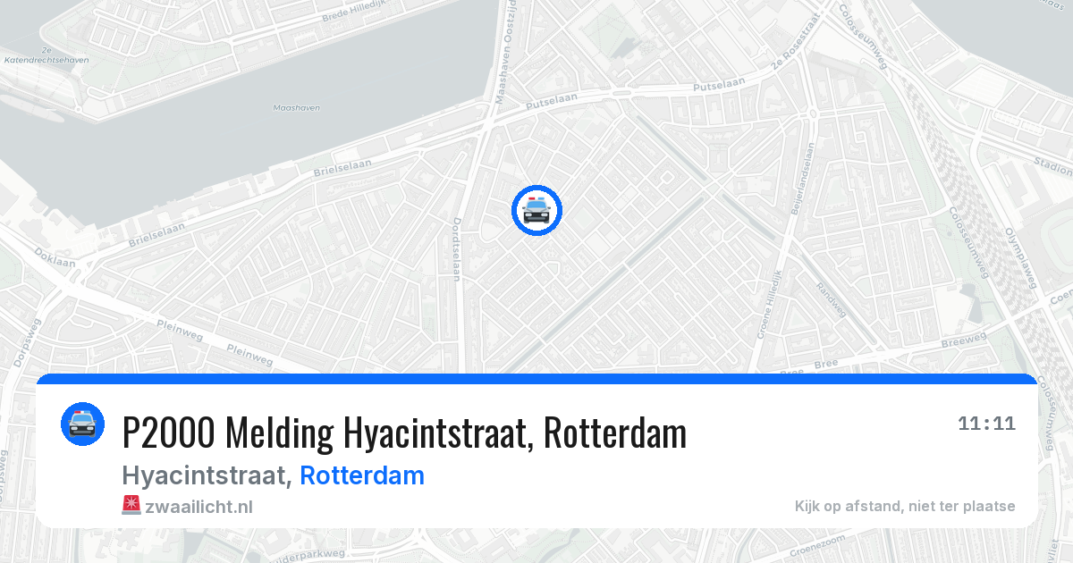 P2000 Melding Hyacintstraat, Rotterdam — 12 aug 2026