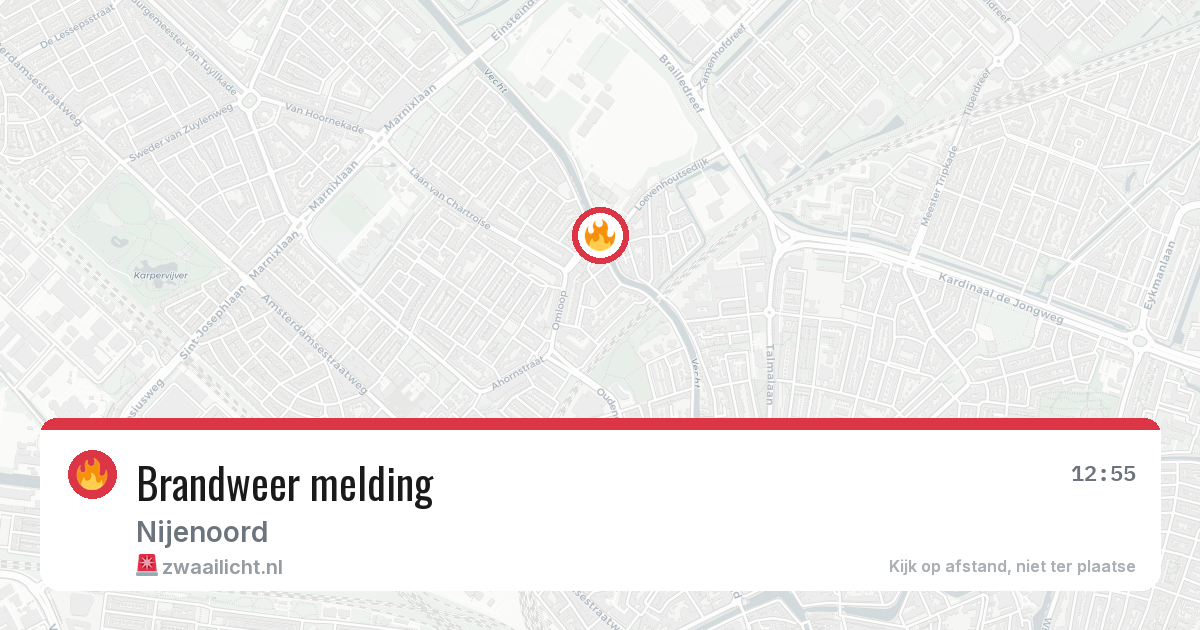 Brandweer melding — 6 mei 2026