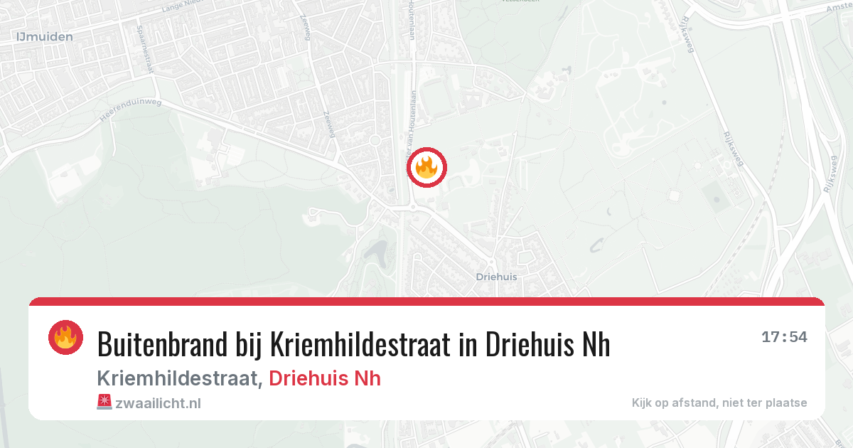 Buitenbrand bij Kriemhildestraat in Driehuis Nh — 27 mrt 2026