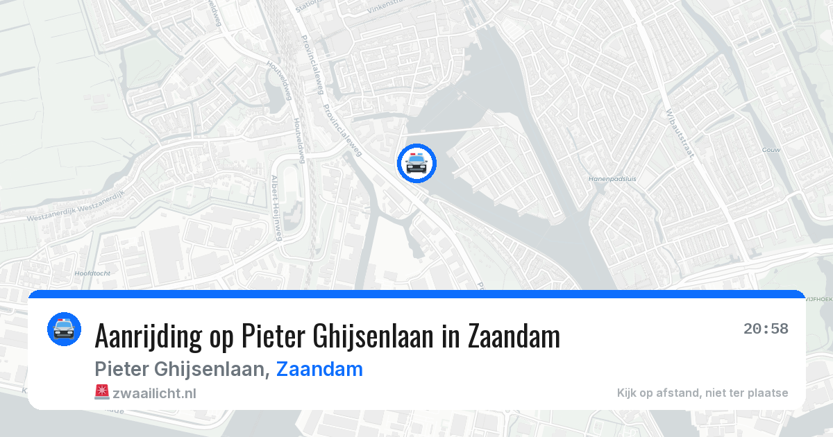 Aanrijding op Pieter Ghijsenlaan in Zaandam — 4 aug 2026