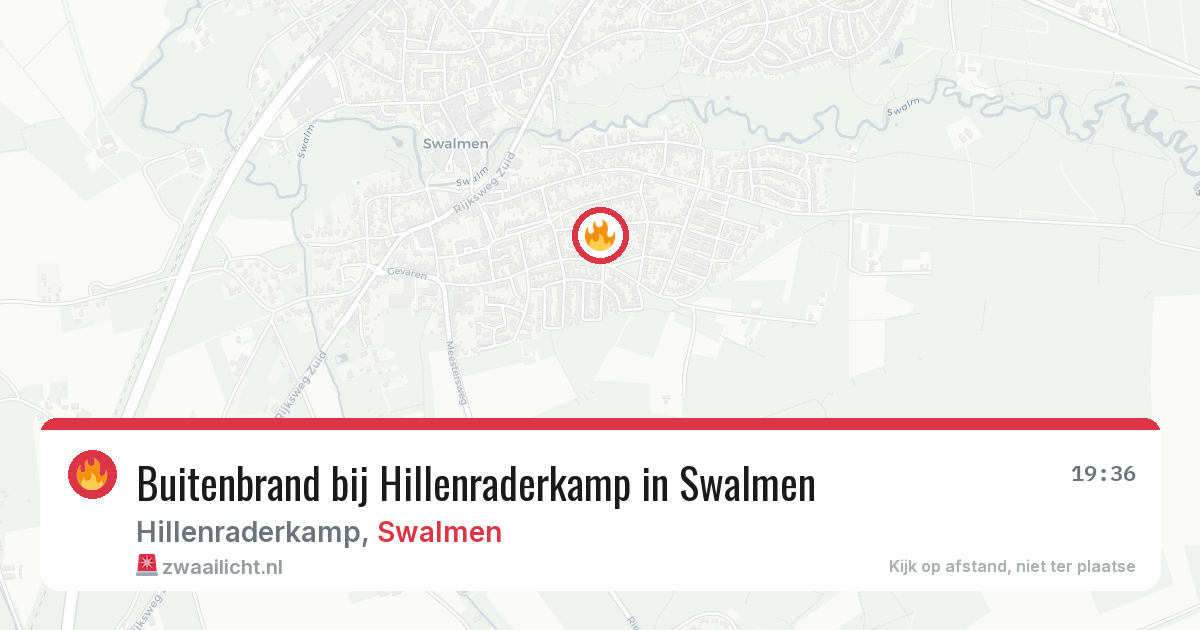 Buitenbrand bij Hillenraderkamp in Swalmen — 26 jun 2026