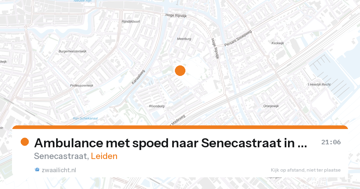 Ambulance met spoed naar Senecastraat in Leiden — 19 mrt 2026