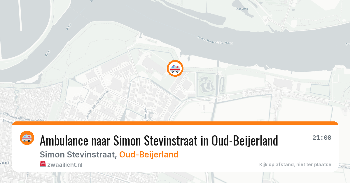 Ambulance naar Simon Stevinstraat in Oud-Beijerland — 17 mrt 2026