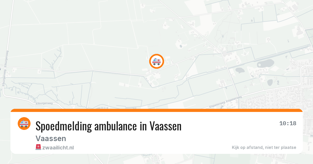 Spoedmelding ambulance in Vaassen — 11 aug 2026