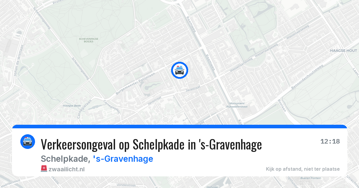 Verkeersongeval op Schelpkade in 's-Gravenhage — 7 apr 2026