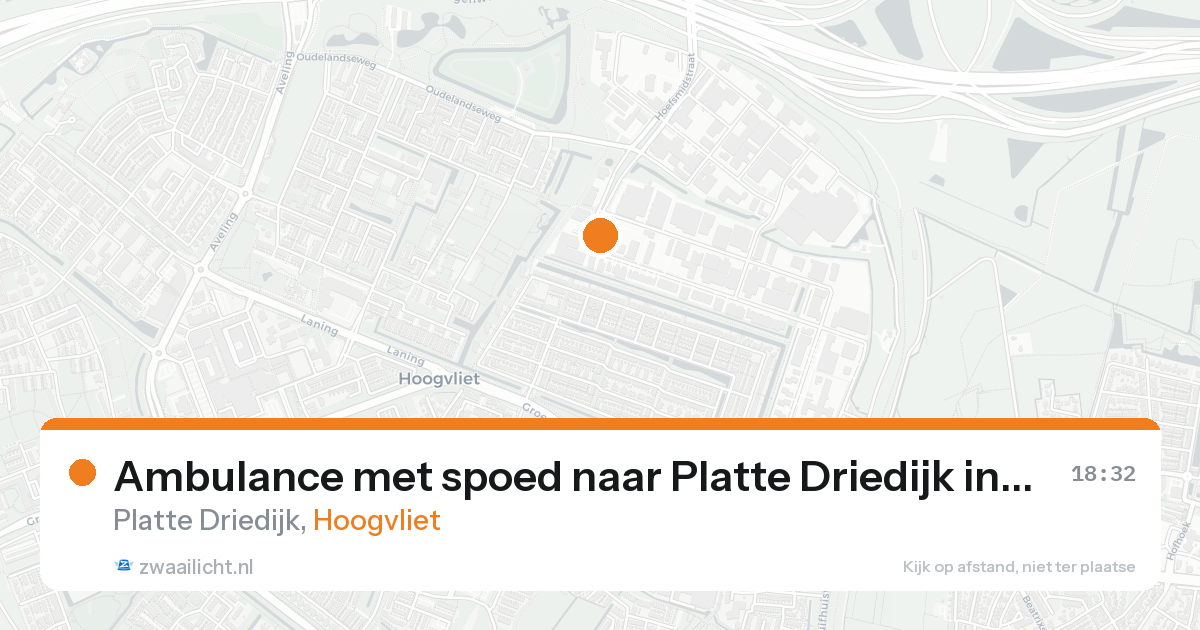 Ambulance met spoed naar Platte Driedijk in Hoogvliet — 30 mei 2026
