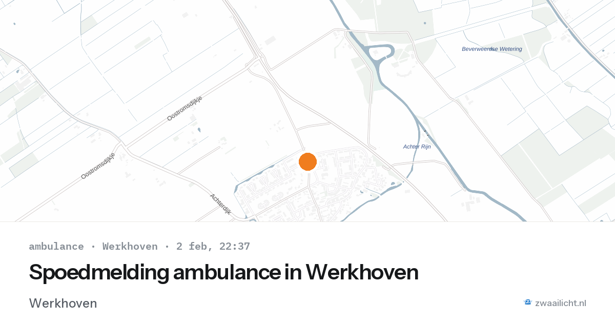 Spoedmelding ambulance in Werkhoven — 2 feb 2026