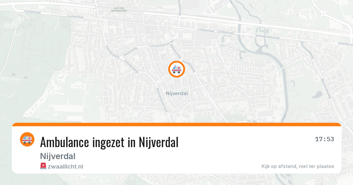 Ambulance ingezet in Nijverdal — 22 apr 2026