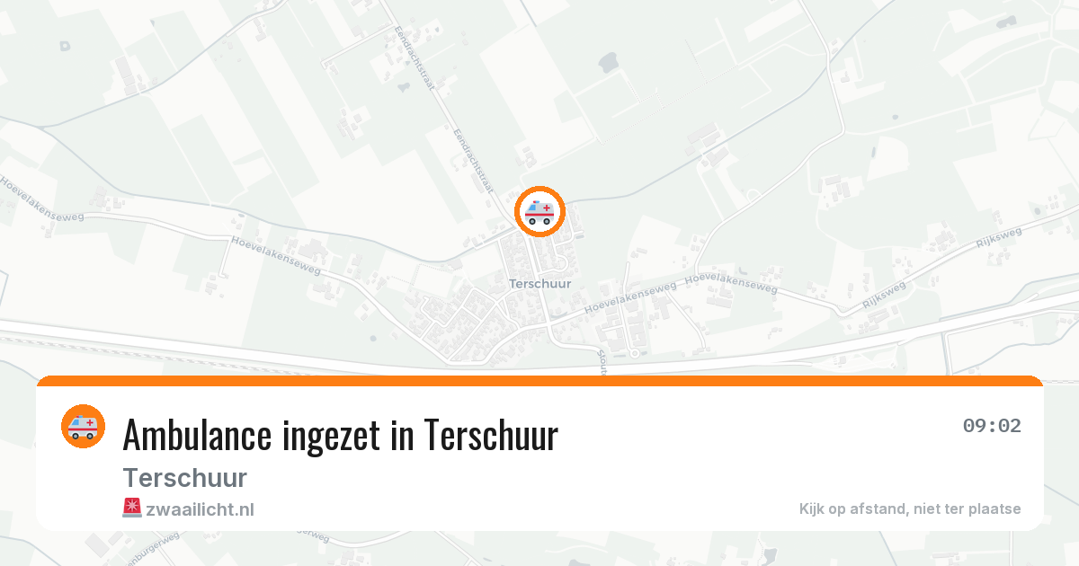 Ambulance ingezet in Terschuur — 28 apr 2026