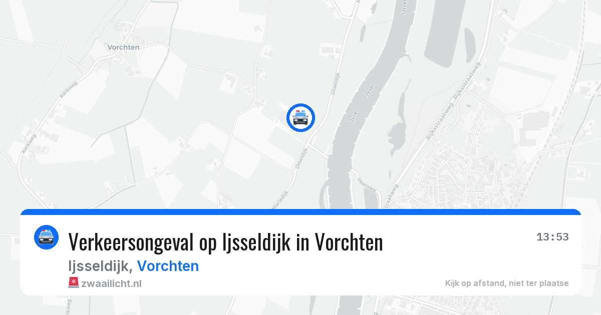 Verkeersongeval op Ijsseldijk in Vorchten — 22 mrt 2026